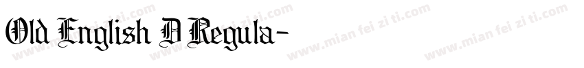 Old English D Regula字体转换